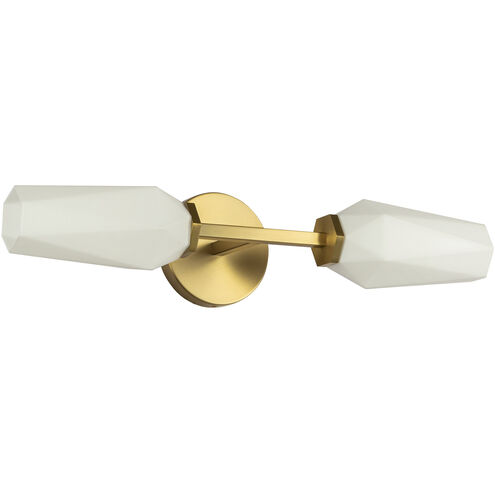 Alora Mood Krysta 2 Light 3.75 inch Brushed Gold Bath Vanity Light Wall Light