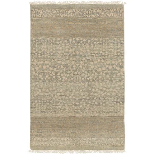Palace 36 X 24 inch Dusty Sage / Beige / Light Brown Handmade Rug