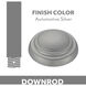 Pancake Automobile Silver Fan Downrod in 12, Automotive Silver