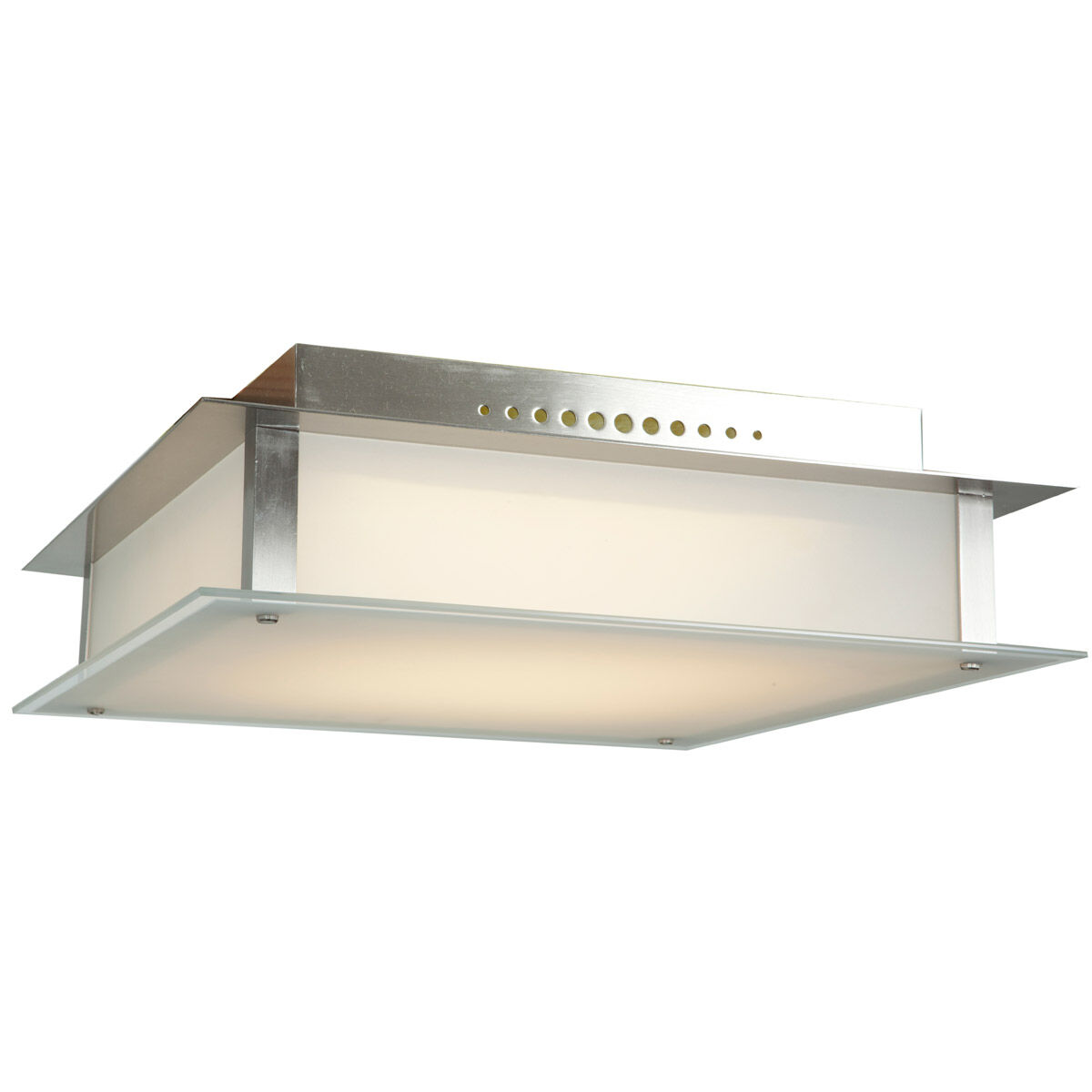 Vision LED 18 inch Brushed Steel Flush Mount Ceiling Light