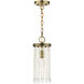 Elizabeth 1 Light 6 inch Antique Brass Mini Pendant Ceiling Light