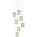 Polpo 7 Light 13 inch Silver Multi-Drop Pendant Ceiling Light