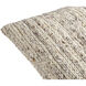 Derby 18 X 18 inch Oatmeal / Dark Brown Accent Pillow
