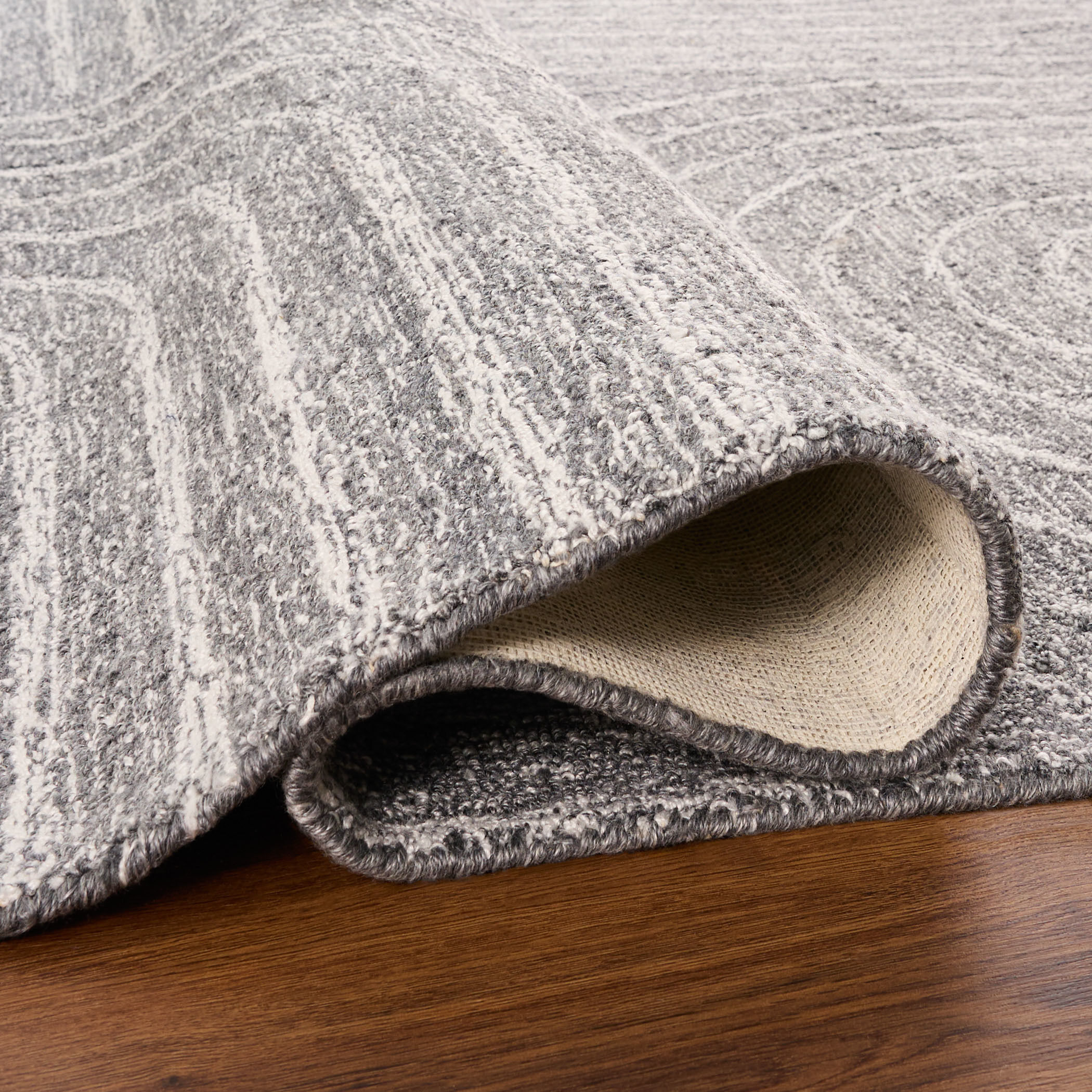 Kali 130 X 94 inch Grey/White Rug in 8 x 11