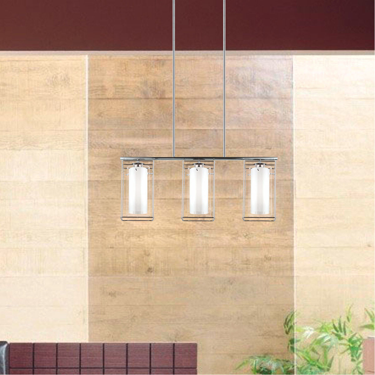 Loncino 1 3 Light 29.25 inch Chrome Multi Light Pendant Ceiling Light