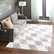 Brenta 36 X 24 inch Black/White Rug in 2 x 3