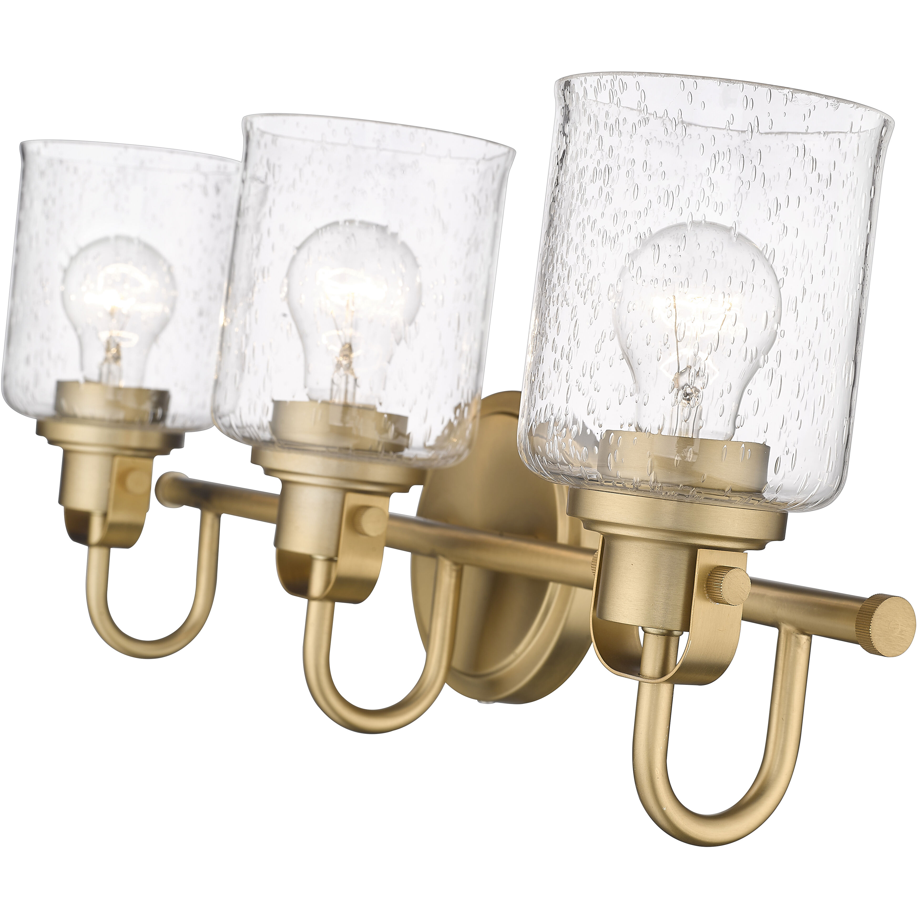 Kinsley 3 Light 22 inch Heirloom Gold Vanity Wall Light in Heritage Gold