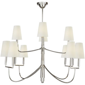 Thomas O'Brien Farlane 12 Light 48 inch Polished Silver Chandelier Ceiling Light, Large