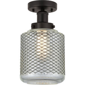 Stanton 1 Light 6 inch Oil Rubbed Bronze Semi-Flush Mount Ceiling Light