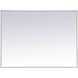Monet 40 X 30 inch White Wall Mirror