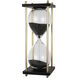 30 Minute Black/Black Sand/Brass Hourglass