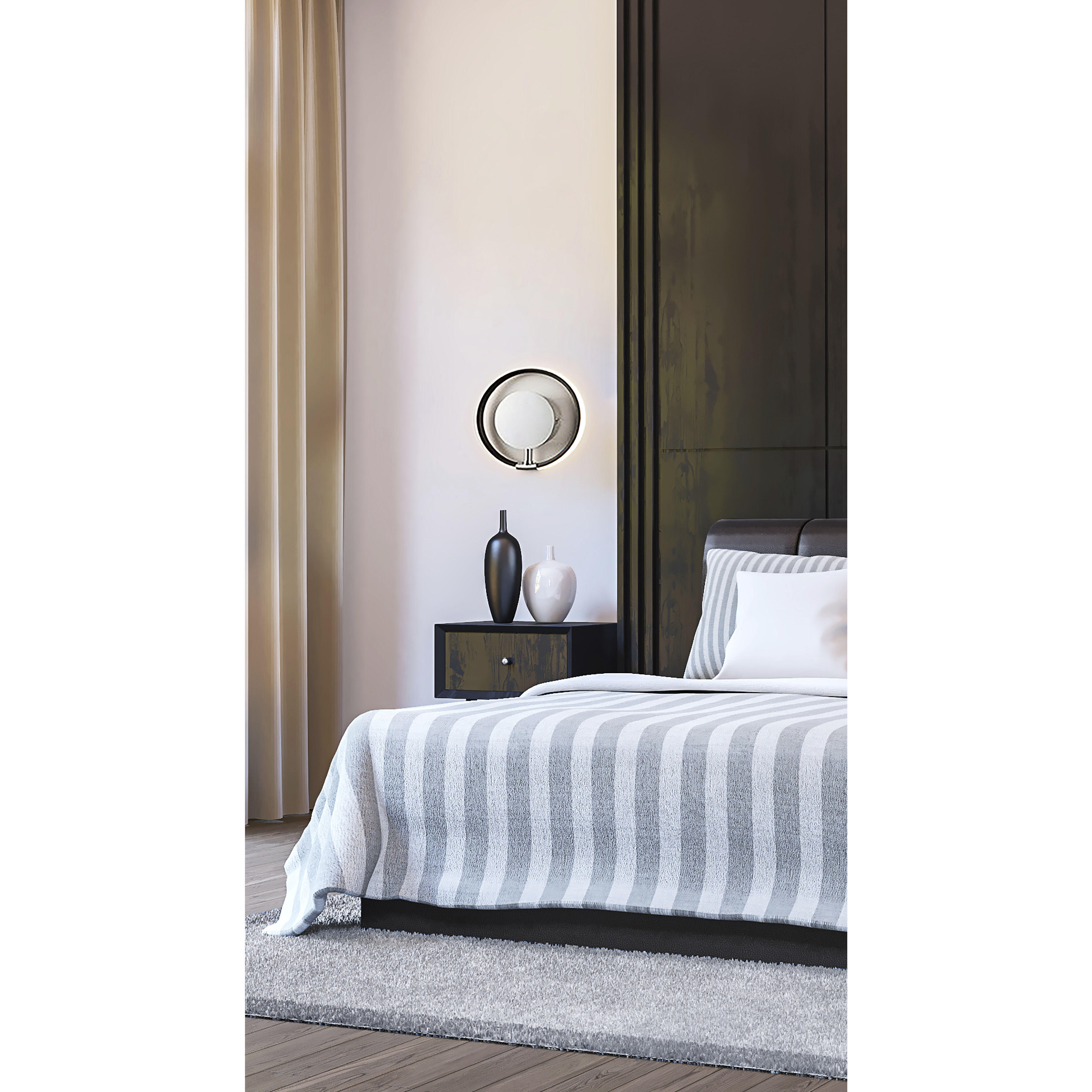 Revolution 1 Light 11 inch Polished Nickel Bath Vanity Light Wall Light