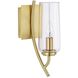 Tulip Sconce Wall Light in Acid Dipped Black