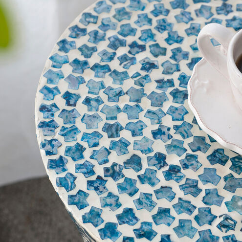 Anita 19.7 inch Blue Stool