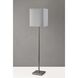 Estelle 61 inch 100.00 watt Brushed Steel Floor Lamp Portable Light