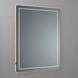 Compact 48 X 36 inch Black LED Lighted Mirror, Vanita by Oxygen