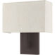 Hayworth 1 Light 11 inch Bronze ADA ADA Wall Sconce Wall Light
