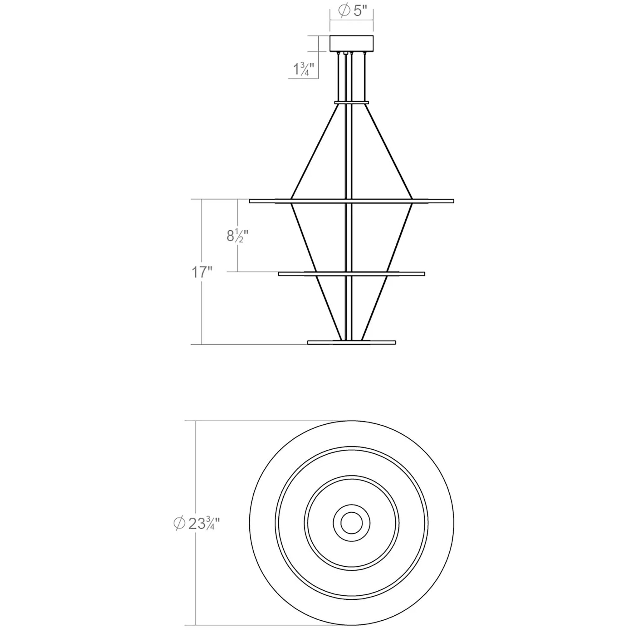 Arctic Rings LED 30.5 inch Satin Black Ring Pendant Ceiling Light