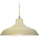 Radiance LED 15.5 inch Vanilla Gloss and Brushed Nickel Pendant Ceiling Light