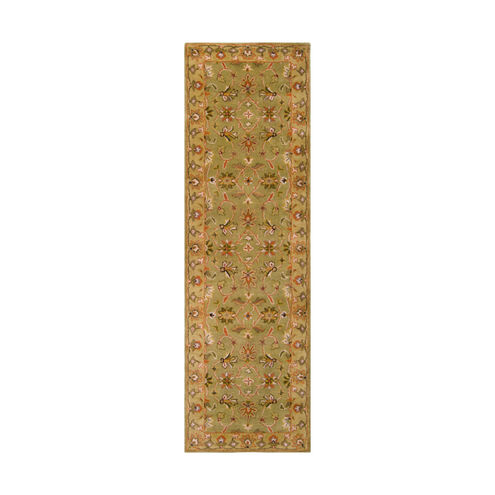 Crowne 96 X 30 inch Camel/Khaki/Ivory/Dark Brown Rugs, Wool