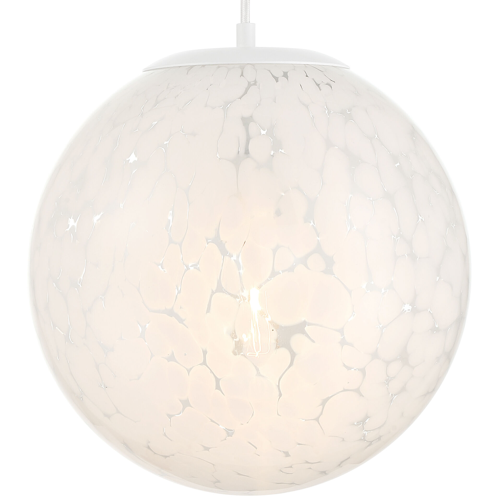 Circo 1 Light 12 inch Matte White Pendant Ceiling Light