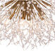 Chiffon 12 Light 27 inch Natural Brass Chandelier Ceiling Light, Large