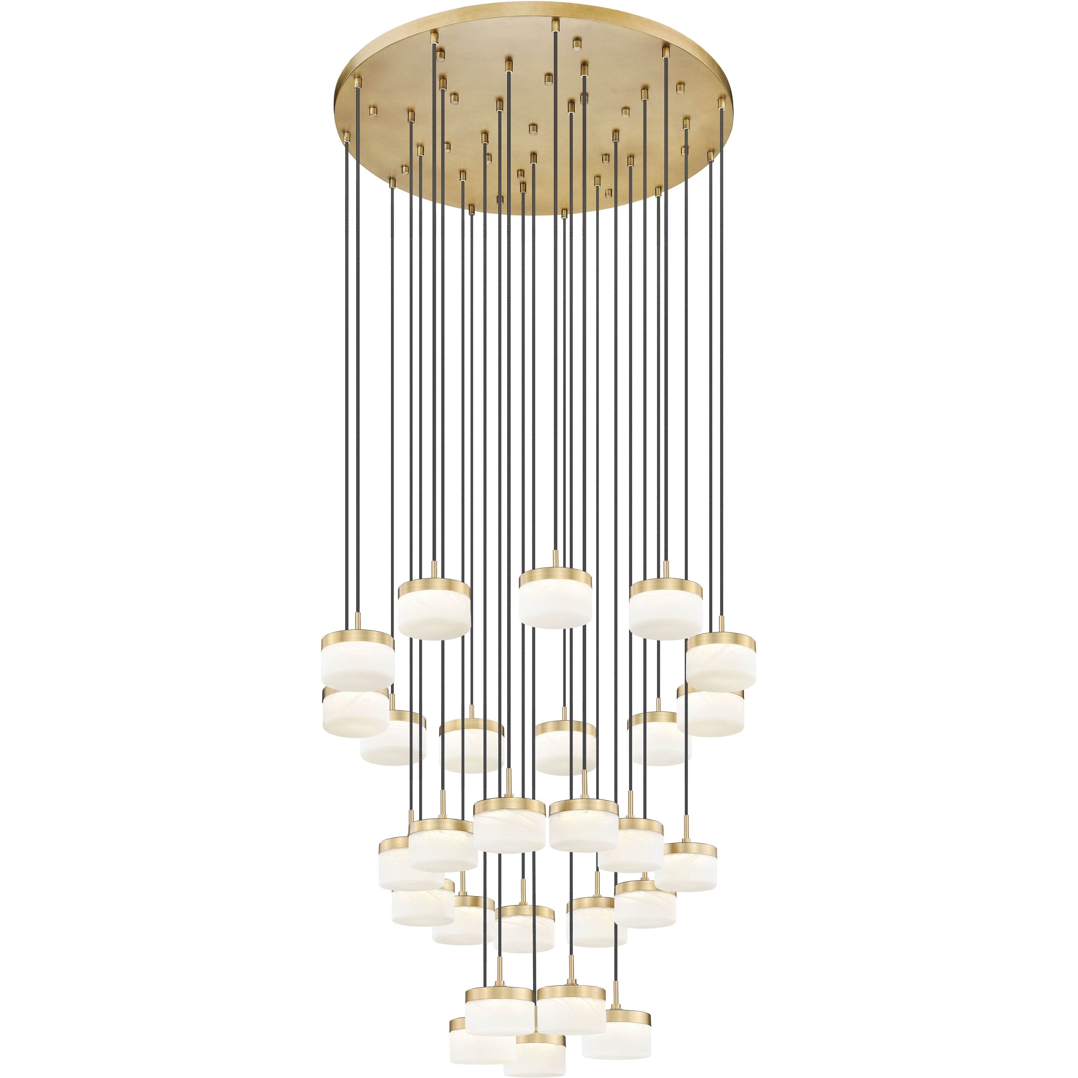 Renaud LED 40.75 inch Modern Gold Chandelier Ceiling Light