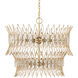 Marquise 9 Light 30 inch Luxor Gold Chandelier Ceiling Light, Medium