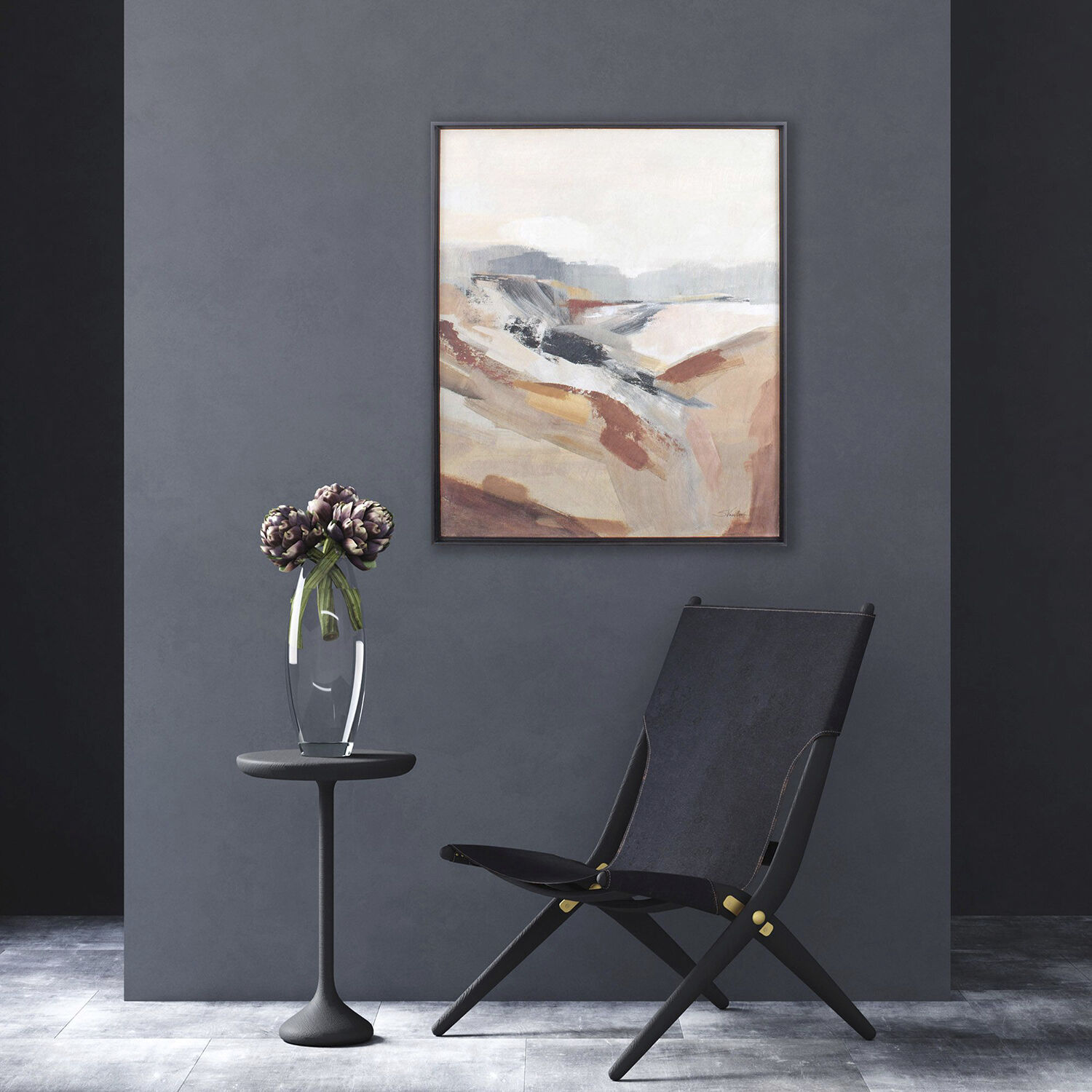 Distant Forest 36 X 30 inch Non-Glass Framed Art, Propac