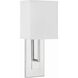 Brent Bath Sconce Wall Light in Polished Nickel