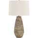 Dunford 28.25 inch 150 watt Distressed Aged Light Gray Wash Table Lamp Portable Light