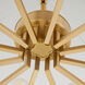 Karnes 12 Light 36 inch Aged Brass Pendant Ceiling Light