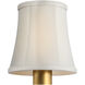 Visual Comfort Clip Champagne Silk Bell Empire 4.25 inch Empire Shade, 4in
