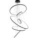 Aria LED 48 inch Polished Black Gunmetal Chrome Multi Port Pendant Ceiling Light