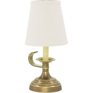 Coach 12 inch 60.00 watt Antique Brass Table Lamp Portable Light
