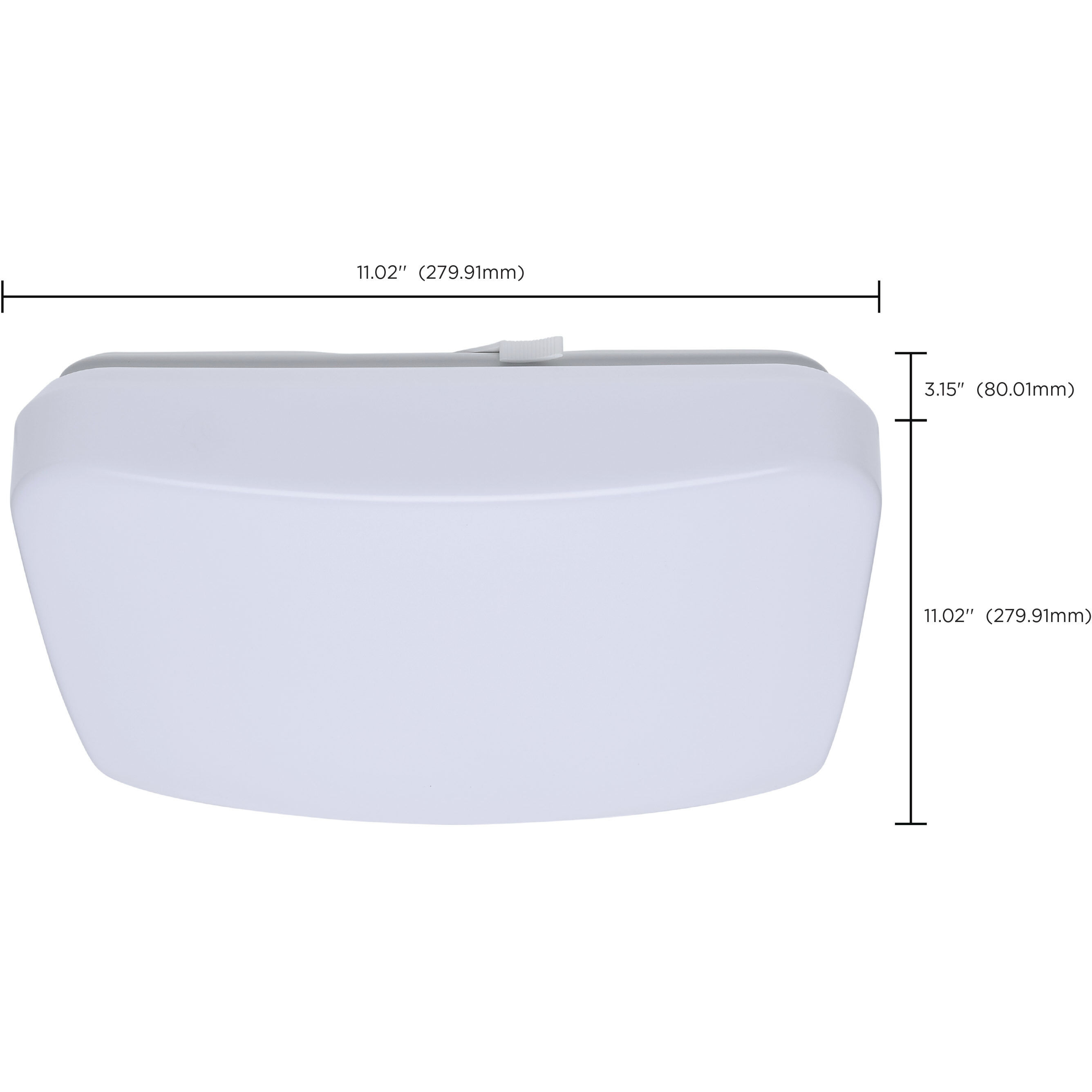 ColorQuick LED 11.02 inch White Flush Mount Ceiling Light
