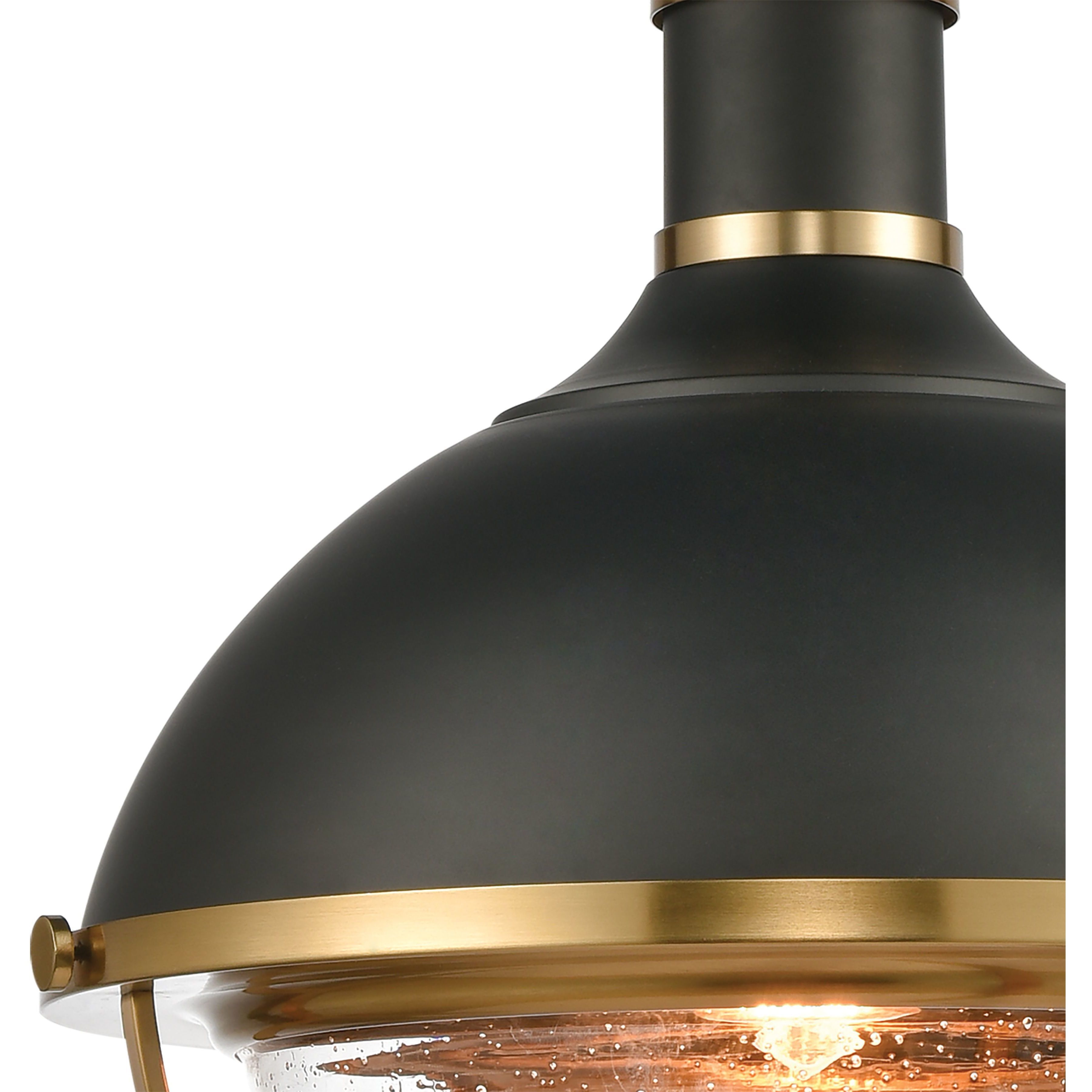 Jenna 1 Light 16 inch Matte Black Pendant Ceiling Light