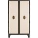 Soko Ivory and Ebony and Vintage Brass Cocktail Cabinet
