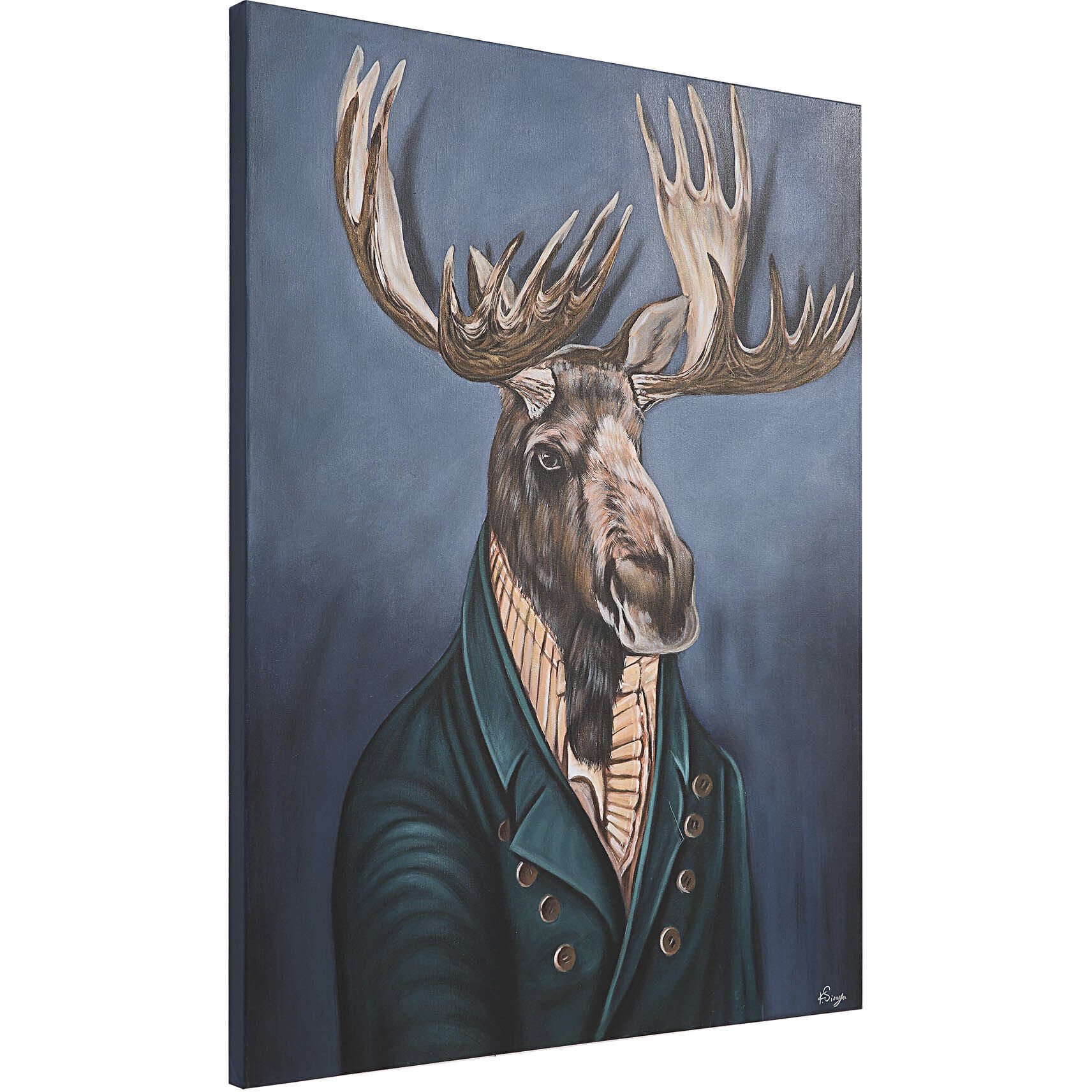 Leandre Blue/Multiple Canvas Art