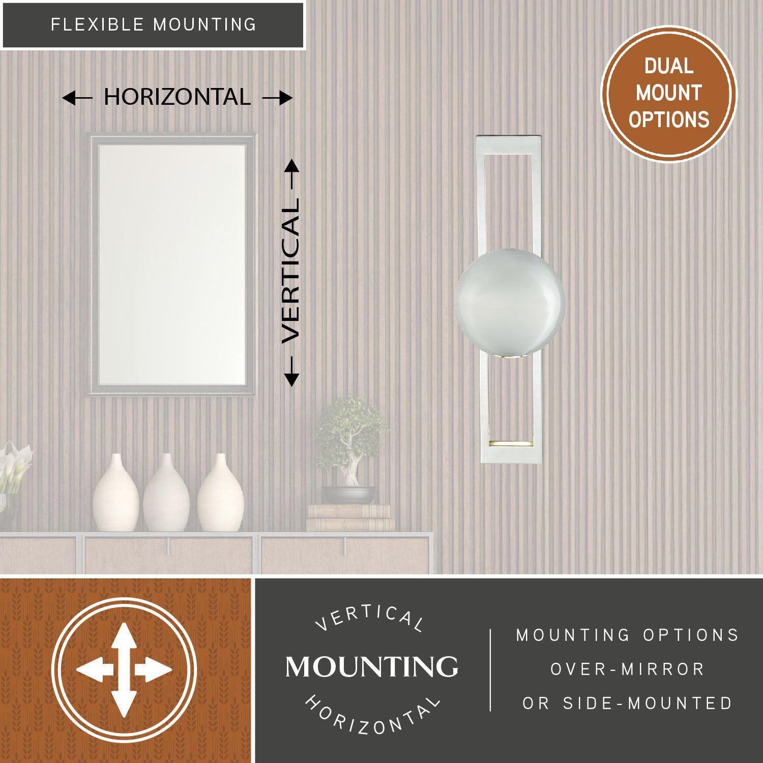 Aline LED 6 inch Polished Nickel Wall Light