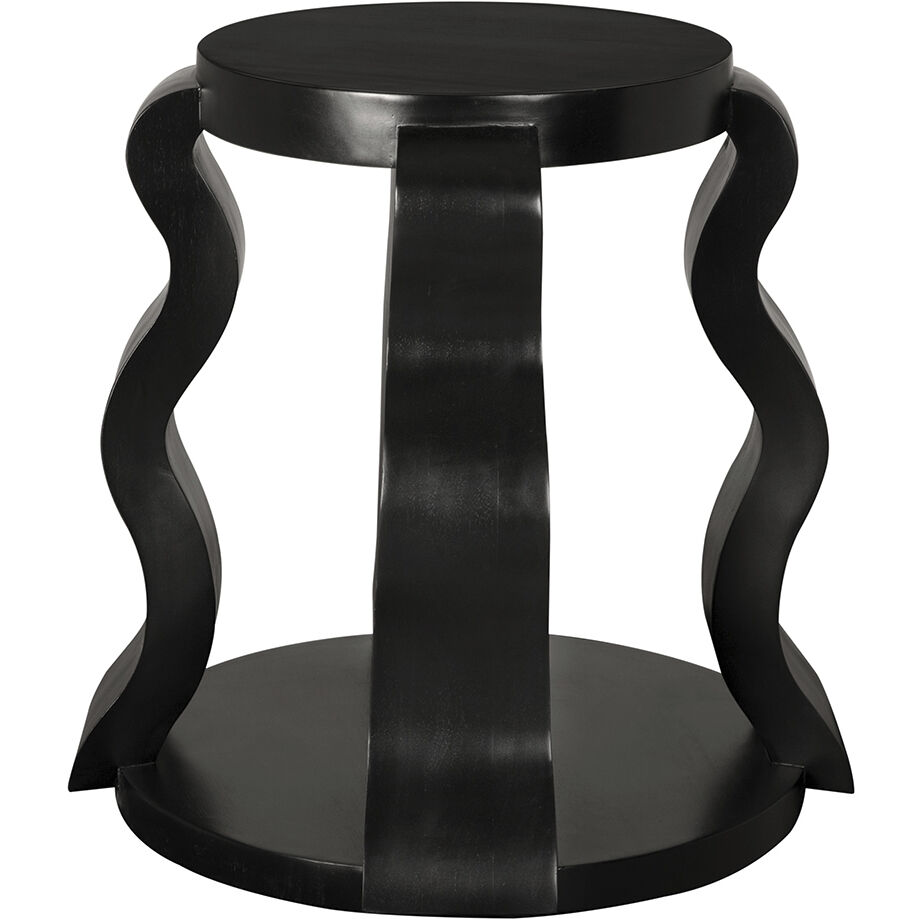 Anora 25.5 X 25.5 inch Hand Rubbed Black Side Table