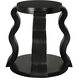 Anora 25.5 X 25.5 inch Hand Rubbed Black Side Table