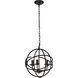 Octavia 3 Light 14 inch Dark Brown Pendant Ceiling Light