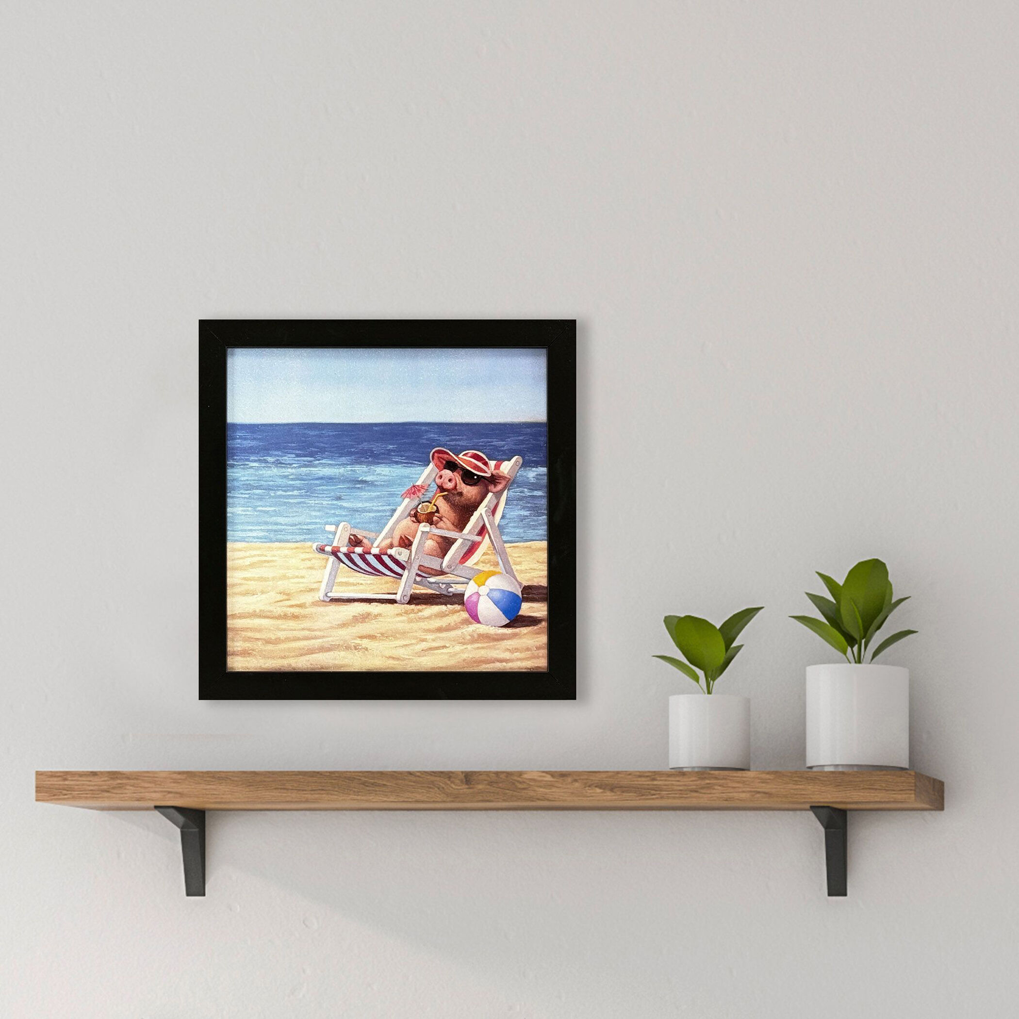 Hello Sunshine 11 X 11 inch Non-Glass Framed Art, Propac
