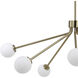 Mundo 7 Light 46 inch Champagne Chandelier Ceiling Light