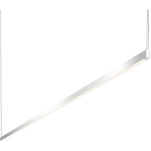 Thin-Line LED 96 inch Bright Satin Aluminum Pendant Ceiling Light