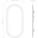 Varenna 42.13 X 21.06 inch Mirror Glass Bathroom Illuminated Mirror