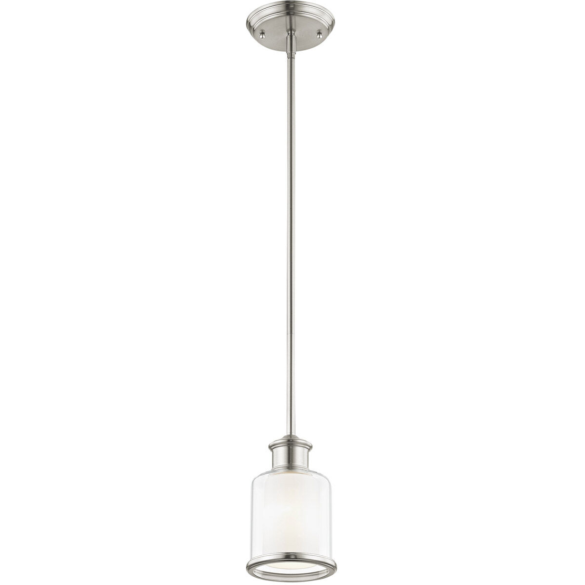Middlebush 1 Light 6 inch Brushed Nickel Mini Pendant Ceiling Light