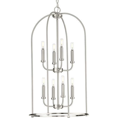 Leyden 8 Light 18 inch Brushed Nickel Foyer Pendant Ceiling Light