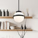 Lakeshore 1 Light 13 inch Matte Black Pendant Ceiling Light